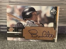 2003 SP Authentic Chirography Bronze /50 Brian Giles #BN Auto Pirates 2920