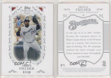 2009 Topps Sterling Framed White /50 Prince Fielder #10