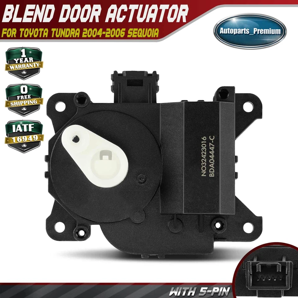 Actuador de puerta mezcla de climatización para Toyota Sequoia 2001-2007 Tundra 2004-2006 5 pines Foto 1 de 4