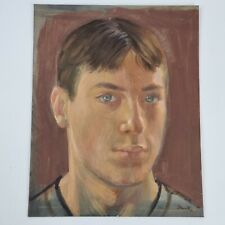 Michael Stennett Signed Acrylic On Board Portrait Man Head Study "Matthew"