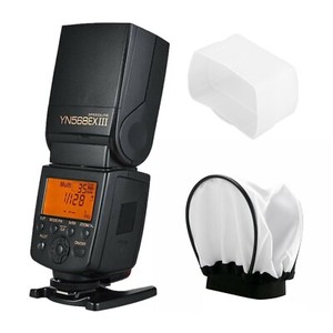 YONGNUO YN568EX III High Speed TTL Master 1/8000s Speedlite For Canon + Diffuser