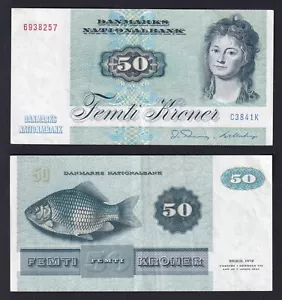 Billete Dinamarca 50 Kroner 1984 P.-50f SPL++/XF++ - Imagen 1 de 1