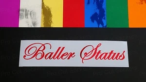 Calcomanías de vinilo para coche Baller estado espejo cromados 7 colores escena troquelada - Imagen 1 de 9