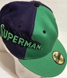 Sombrero ajustado New Era SUPERMAN 59fifty talla 7 1/8 DC Comics Colab ¡RARO! - Imagen 1 de 15