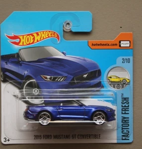 Hot Wheels Factory Fresh 2/10 : 2015 Ford Mustang Gt convertible NUOVO Gd34 - Foto 1 di 1