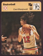 CAROL BLAZEJOWSKI WNBA Woman Basketball Player 1979 SPORTSCASTER CARD #60-08A