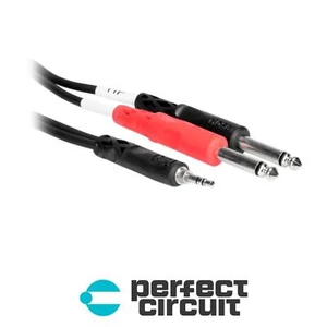 Hosa CMP-153 3.5mm Stereo TRS to Dual 1/4" TS CABLE - 3FT - PERFECT CIRCUIT - Picture 1 of 1