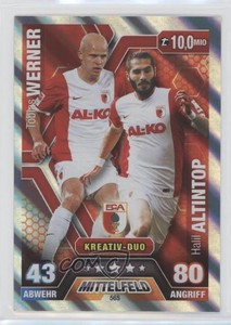 2014 Topps Match Attax Bundesliga Kreativ-Duo Tobias Werner Halil Altintop #565