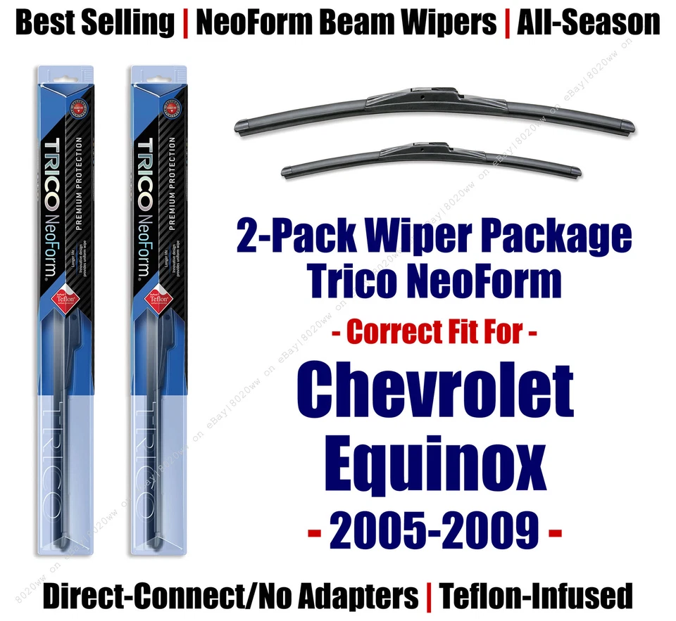 Комплект из 2 суперпремиальных дворников NeoForm подходит для 2005+ Chevrolet Equinox 16240/190 - Изображение 1 из 1