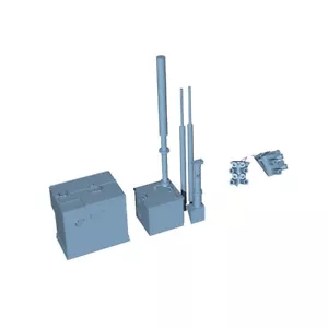 Model Upgrade Parts US M1 Antenna Smoke Grenade Launchers Electronic Equipment - Picture 1 of 5