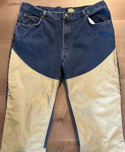 Cabelas Jeans Herren 46x32 blau braun Brush Guard Jagd Outdoor Roughneck Field - Bild 1 von 5