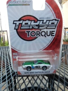 GREENLIGHT DATSUN 240 TOKYO TORQUE  CHASE PIECE 1.64 SCALE IN GREEN - Picture 1 of 2