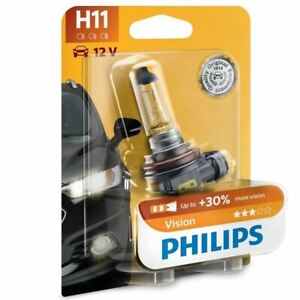 Philips Vision H11 Auto Scheinwerfer Glühbirne 12362PRB1 (Single)