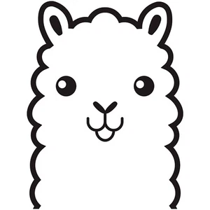Llama Peeking 6" Vinyl Decal Car Window Sticker bumper funny cute llamas - Picture 1 of 26