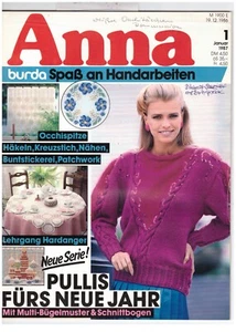 Anna 1/87 mit Occhispitzen, Häkelspitzen, Hardanger Spitzen, Stricken - Bild 1 von 2