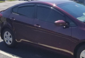 AVS 3M Tape On Outside Mount Rain Guard Vent Visor for 2014-2018 Kia Forte Sedan - Picture 1 of 4