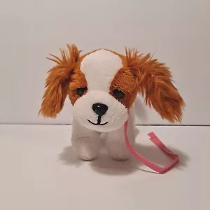 Battat Our Generation - Spaniel Dog Plush Stuffed Animal 6” Brown & White Collar - Picture 1 of 9