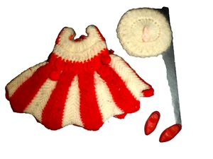 IDEAL Vtg TAMMY FAMILY KNICK KNACK #9094-4 RED KNIT DRESS HAT 1960's clothes - Picture 1 of 2