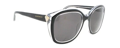 New Authentic Givenchy SGV 919 COL. Z32Y Italy Black Clear Plastic Sunglasses - Image 1 of 4