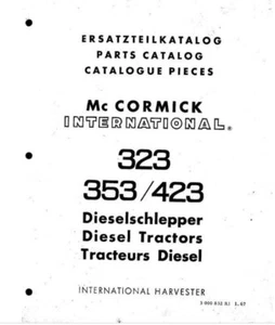 Case IH 323 353 423 Parts Manual Delivered Today - Picture 1 of 4