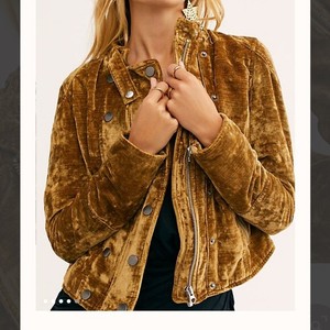 Free People Gold Coats, Jackets 