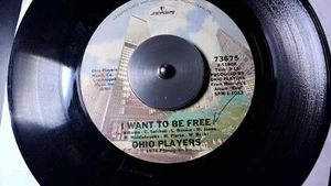 OHIO PLAYERS - I WANT TO BE FREE/SMOKE/MERCURY/73675/FUNK/CLASSIC R&B/7"+45rpm - Picture 1 of 9