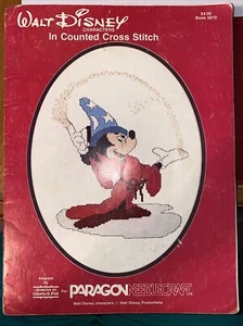 Vintage Walt Disney Characters in Counted Cross Stitch Book 5070 1980, 3rd Print - Picture 1 of 2