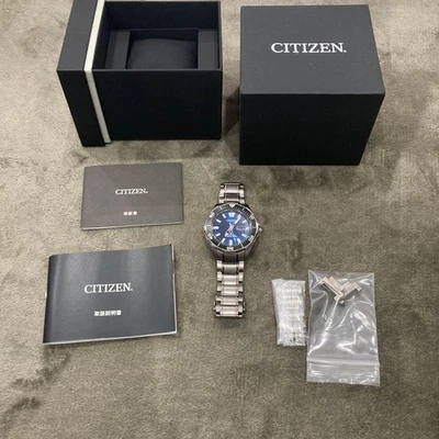 Reloj automático Citizen Promaster NY0070-83L titanio buceo para hombre esfera azul Foto 1 de 4