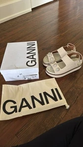Sandalias de plataforma GANNI Juta con detalle de cristal Talla 39 NUEVAS - Imagen 1 de 6