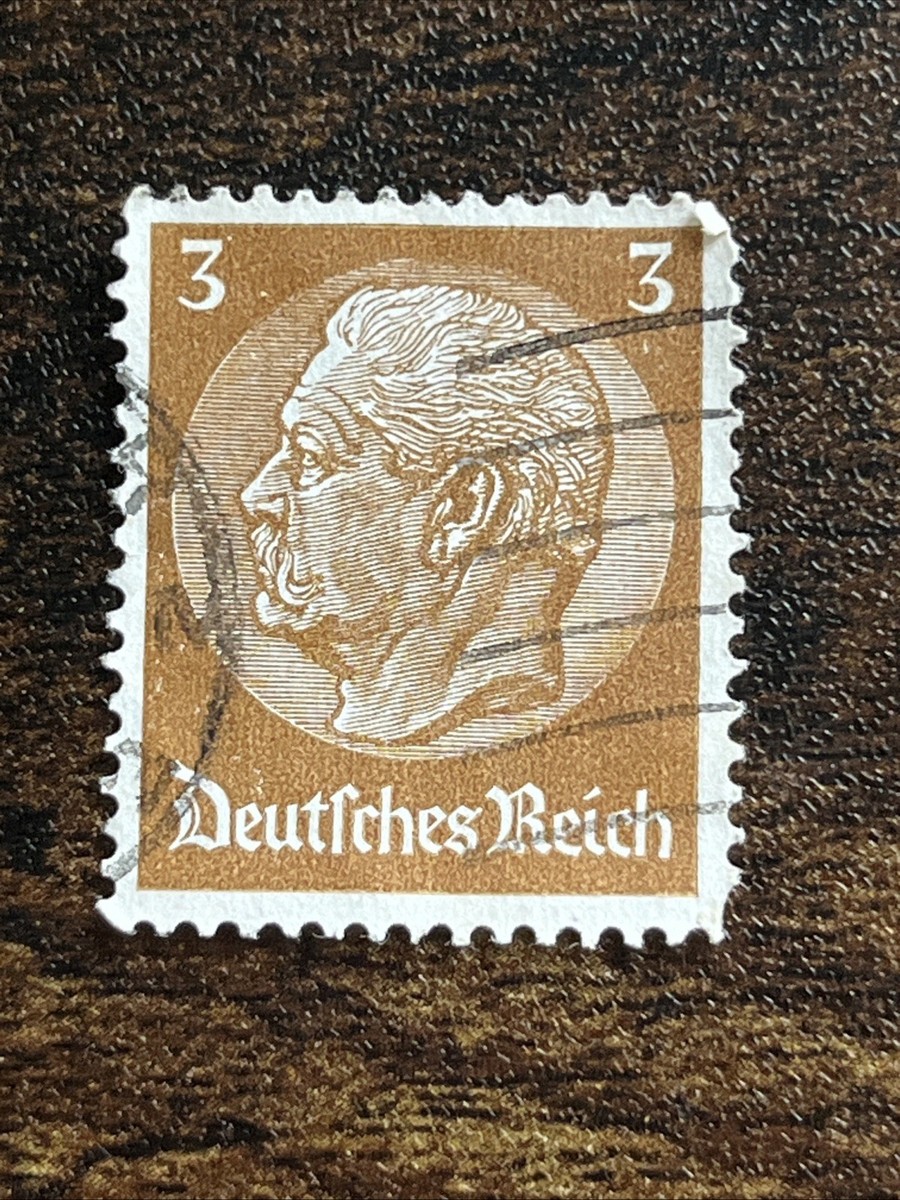 Germany Deutsches Reich Hindenburg German Stamp Used 3pf Issued