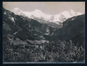 1900 - Heimwehfluh Monje Eiger Vírgen Wehrli Original Foto Vintage - Imagen 1 de 1