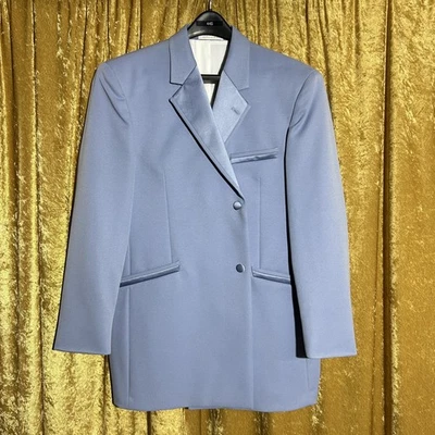 Chaqueta de traje azul claro talla 44 corta para hombre de Andrew Fezza nueva con etiquetas Foto 1 de 4