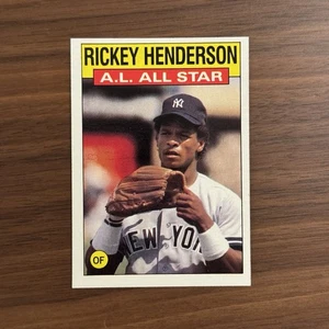1986 Topps All Star Rickey Henderson #716 HOF Fresh Pull NM - Bild 1 von 2