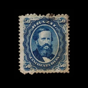 Brasilien, Scott 56, Dom Pedro, 1866, gebraucht, 111402 - Bild 1 von 2