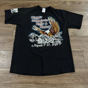 Vintage 80s Sturgis Motorcycle Biker Shirt - Picture 1 of 8