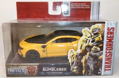 2017 JADA TOYS 1:32 HOLLYWOOD RIDES TRANSFORMERS YELLOW 2016 CHEVY CAMARO - Image 1 of 4