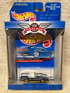 CUSTOM CORVETTE retiring 1999 FINAL RUN hot wheels #10 NEW - Picture 1 of 2