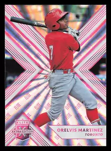 2018 Panini Elite Extra Edition #112 Pink Orelvis Martinez Toronto Blue Jays - Picture 1 of 2