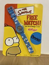the simpsons kelloggs blue watch collectible