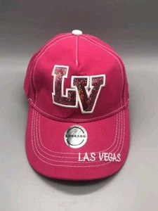 Koskash Las Vegas Souvenir Hat Cap Pink Child Used Adjustable Strapback - Picture 1 of 9