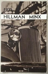 HILLMAN MINX Car Range Sales Brochure For 1935 Saloon TOURER Coupe - Picture 1 of 4