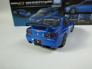TAKARA TOMICA 1/43 PREMIUM RS NISSAN GT-R V-specⅡ NUR BLUE WITH TRACKING # - Picture 1 of 8