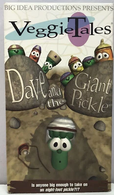 VeggieTales Dave & Giant Pickle VHS Video Tape Christian Kids Buy 2 Get 1 Free! - Image 1 of 4