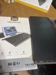 ZAGG ZAGGkeys Universal Bluetooth Keyboard & Stand For iOS, Android, and Windows - Picture 1 of 7