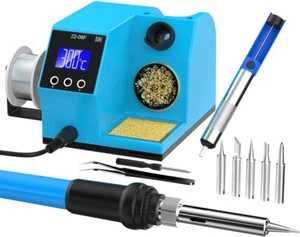 Soldering Station,60W LCD Digital Display Soldering Iron Station,With °C/°F Disp - Picture 1 of 6