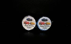 @*100 PERSONALIZED DISNEY PIXAR CARS 3 BIRTHDAY KISS CANDY FAVOR LABELS/DECALS*@ - Picture 1 of 8