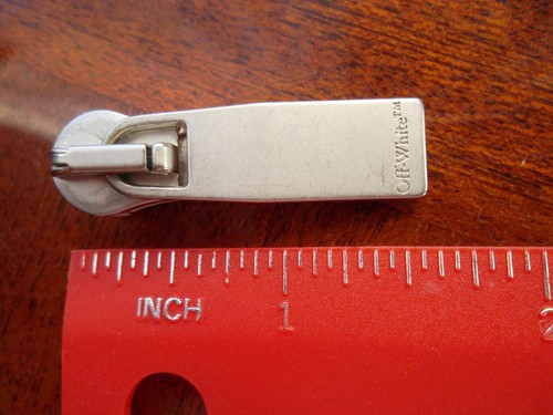 Off White ricambio giacca cerniera pull con cursore tono argento 1 1 4x 3 8" Abloh