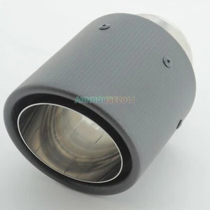 63mm 101mm FIBRA DE CARBONO TUBO DE ESCAPE PUNTA ESTILO UNIVERSAL PIEZA DE ARTÍCULO DE COCHE - Imagen 1 de 11