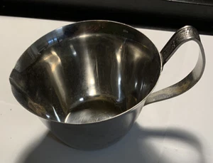 Japanese Made FLORAL HANDLE Stainless Steel -Creamer - Single - Picture 1 of 4