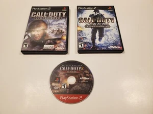 LOT Call of Duty Finest Hour - World at War Final Fronts - Big Red One PS2 - Picture 1 of 3